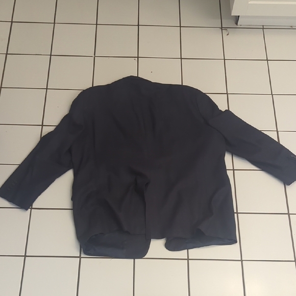 Austin Reed Blue with burgundy Blazer with Notched Lapel and Regular Fit - Picture 4 of 5